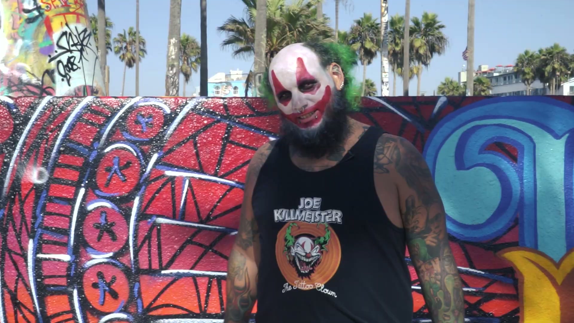 Killer Clown Art in Venice Beach — Documentary work by Posted